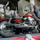 President Ronald Reagan waving during a trip to Harley-Davidson’s York, PA, factory in 1987.